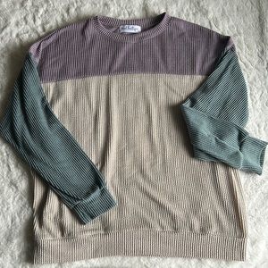 Mod Boutique colorblock sweater, M